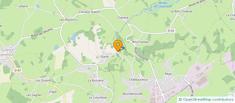 localisation de l'entreprise MADAME EVELYNE OLIVIER  SAINT-SULPICE-LE-GUERETOIS
