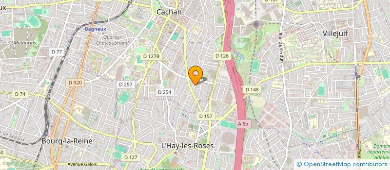 localisation de l'entreprise MADAME EVELYNE OLIVIER  CACHAN