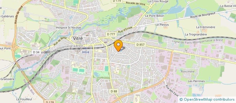 localisation de l'entreprise MADAME EVELYNE ORIOL  LA CHAPELLE-ERBREE