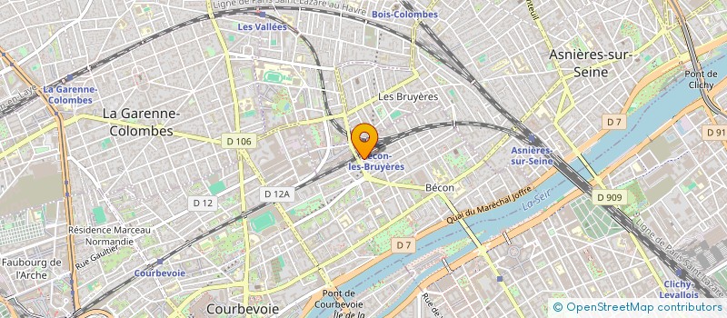 localisation de l'entreprise MADAME EVELYNE OSORIO à COURBEVOIE