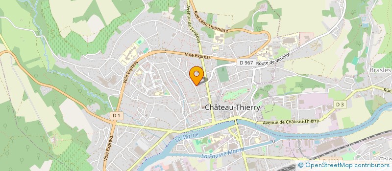 localisation de l'entreprise MADAME EVELYNE OUALLE à CHATEAU-THIERRY