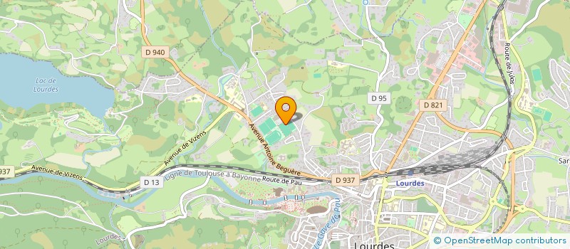 localisation de l'entreprise MADAME EVELYNE OUEILLE  LOURDES