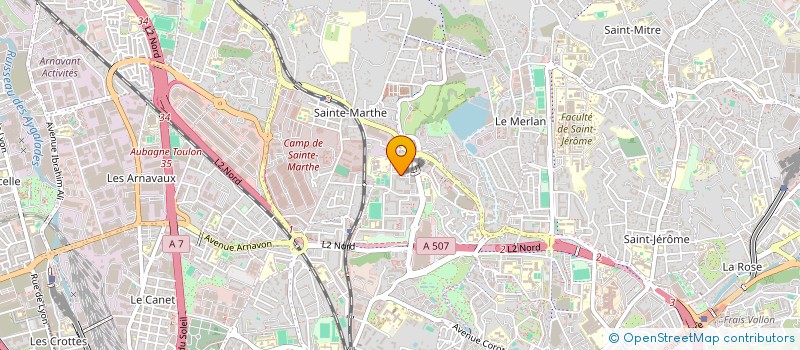 localisation de l'entreprise MADAME EVELYNE OZ  MARSEILLE