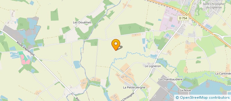 localisation de l'entreprise MADAME EVELYNE PAJOT à SAINT-CHRISTOPHE-DU-LIGNERON