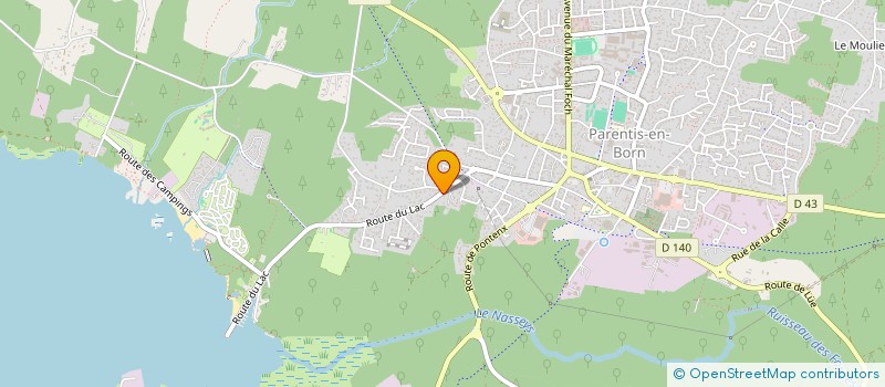 localisation de l'entreprise MADAME EVELYNE PAQUOTTE  PARENTIS-EN-BORN