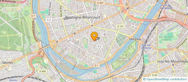 localisation de l'entreprise MADAME EVELYNE PARIS à BOULOGNE BILLANCOURT