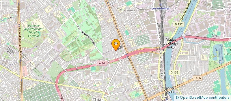 localisation de l'entreprise MADAME EVELYNE PASSARELLI  THIAIS