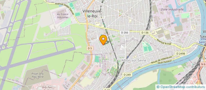 localisation de l'entreprise MADAME EVELYNE PASSET à VILLENEUVE-LE-ROI