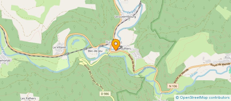 localisation de l'entreprise MADAME EVELYNE PAULHAN  BALSIEGES