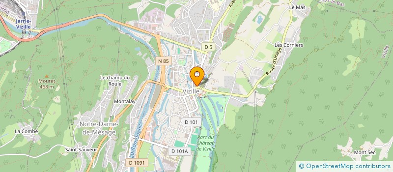 localisation de l'entreprise MADAME EVELYNE PEIROLO  VIZILLE