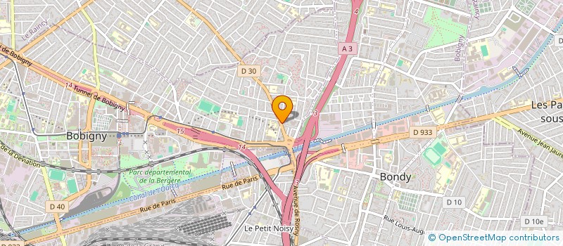 localisation de l'entreprise MADAME EVELYNE PELLETIER  BOBIGNY