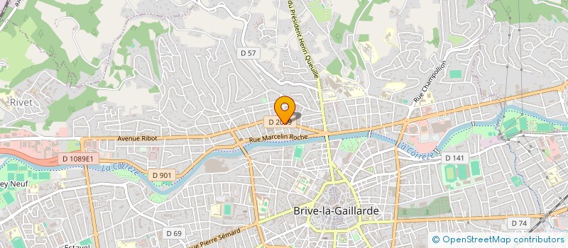 localisation de l'entreprise MADAME EVELYNE PEREIRA  BRIVE-LA-GAILLARDE