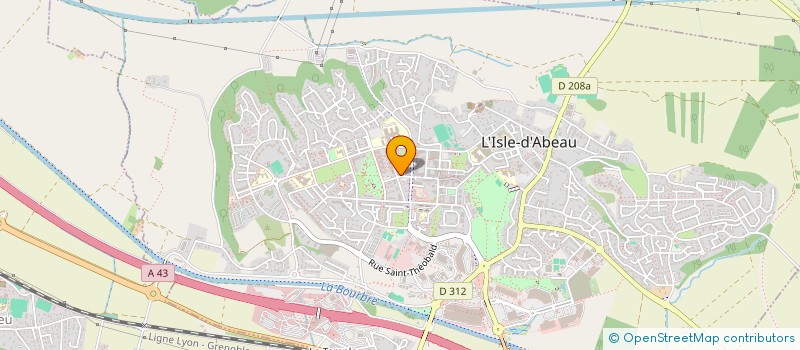 localisation de l'entreprise MADAME EVELYNE PERPOUD  L'ISLE-D'ABEAU