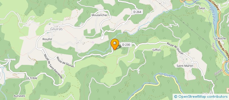 localisation de l'entreprise MADAME EVELYNE PERRIGAULT  GLUIRAS