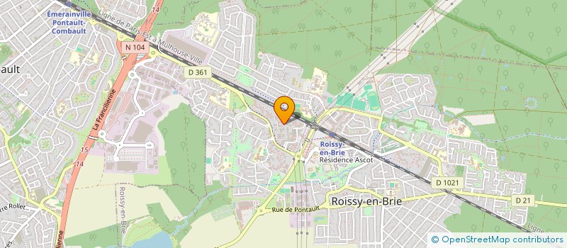 localisation de l'entreprise MADAME EVELYNE PETRIS  ROISSY-EN-BRIE