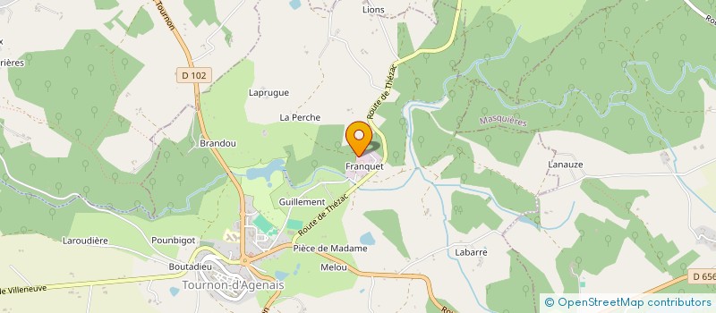 localisation de l'entreprise MADAME EVELYNE PEYRANO à TOURNON D'AGENAIS