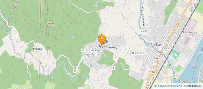 localisation de l'entreprise MADAME EVELYNE PEYTOUREAU à SAINT-GEORGES-LES-BAINS