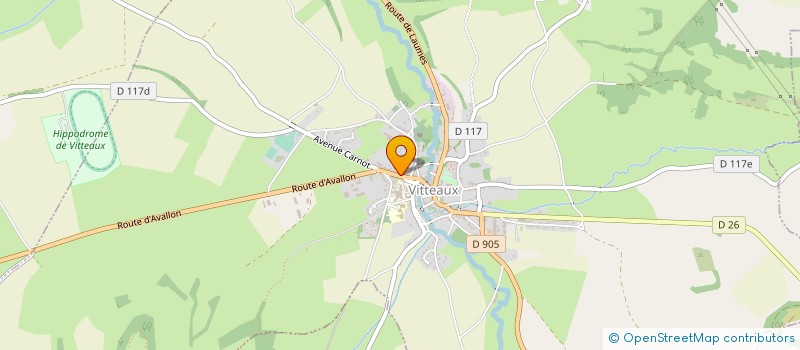 localisation de l'entreprise MADAME EVELYNE PEZIN  VITTEAUX