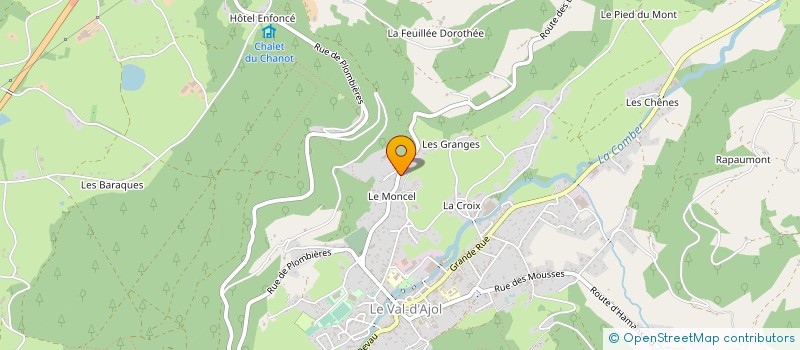 localisation de l'entreprise MADAME EVELYNE PHILIPPE à LE VAL D AJOL