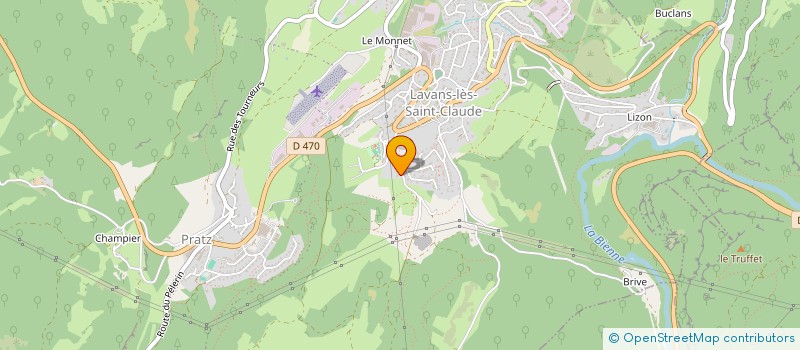 localisation de l'entreprise MADAME EVELYNE PIASSALE  LAVANS-LES-SAINT-CLAUDE