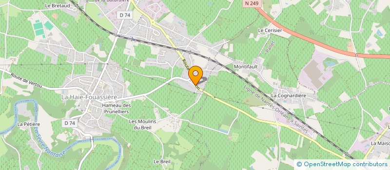 localisation de l'entreprise MADAME EVELYNE PIOLET  LA HAIE-FOUASSIERE