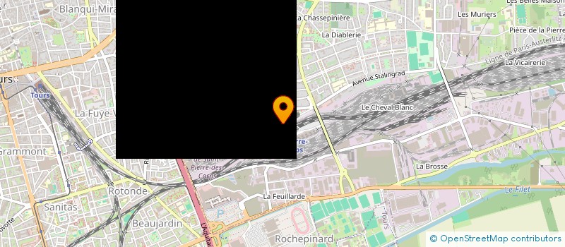 localisation de l'entreprise MADAME EVELYNE POIRIER  SAINT-PIERRE-DES-CORPS