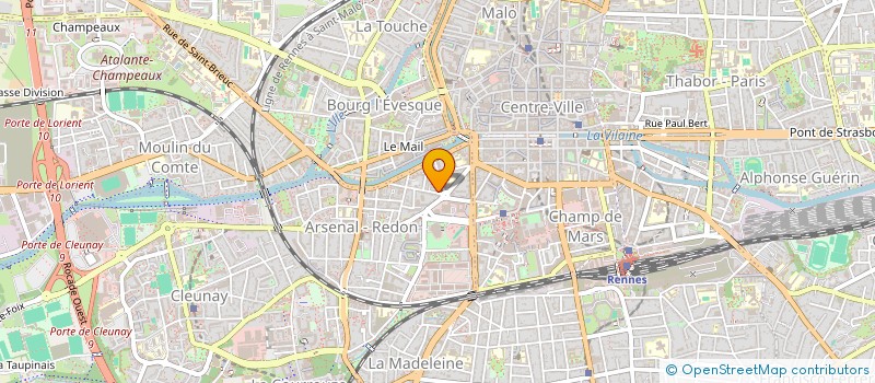 localisation de l'entreprise MADAME EVELYNE POUGET à RENNES