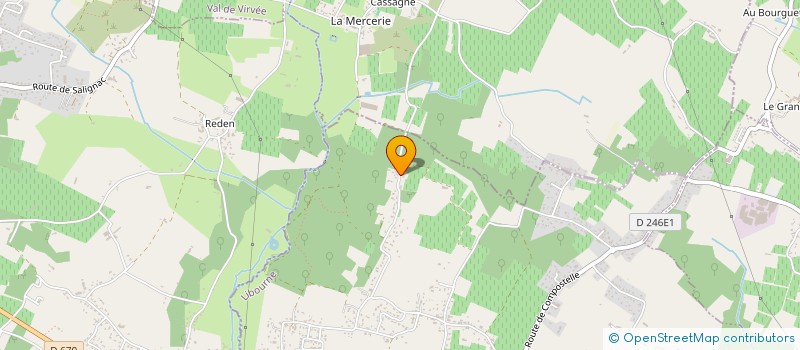 localisation de l'entreprise MADAME EVELYNE PRADELLES  LA LANDE-DE-FRONSAC