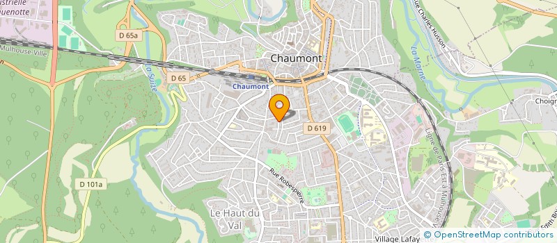 localisation de l'entreprise MADAME EVELYNE PRALON  CHAUMONT
