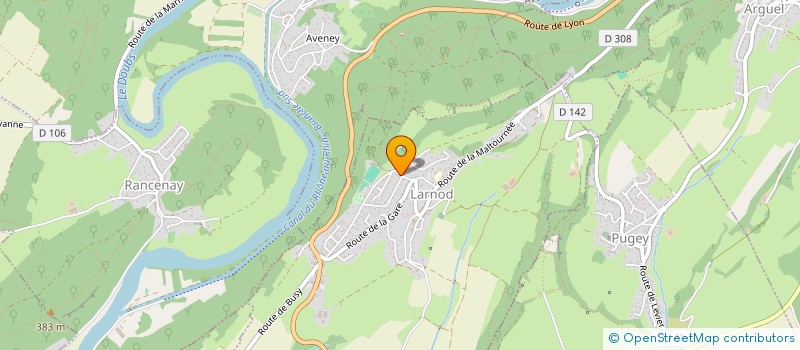 localisation de l'entreprise MADAME EVELYNE PREVALET  LARNOD