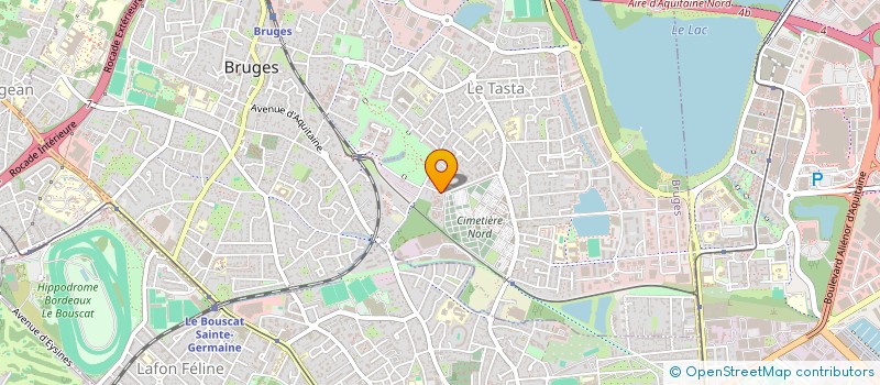 localisation de l'entreprise MADAME EVELYNE PROUST  BRUGES