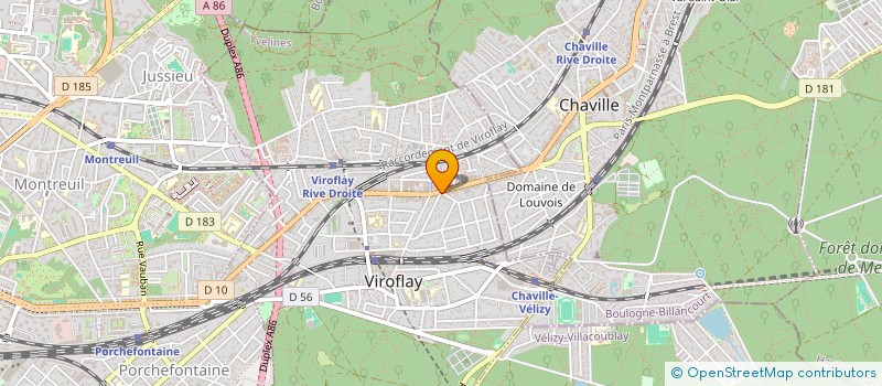 localisation de l'entreprise MADAME EVELYNE PUGET  VIROFLAY