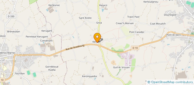 localisation de l'entreprise MADAME EVELYNE QUILLEC  CLEDER