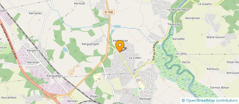 localisation de l'entreprise MADAME EVELYNE QUINAULT à BRECH