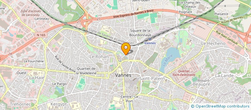 localisation de l'entreprise MADAME EVELYNE QUINTON  VANNES