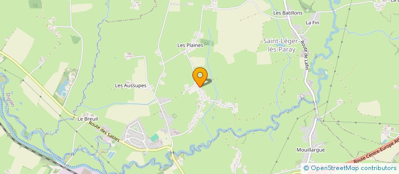 localisation de l'entreprise MADAME EVELYNE RAMEAU  SAINT-LEGER-LES-PARAY