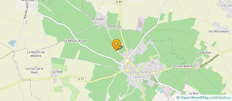 localisation de l'entreprise MADAME EVELYNE RANGEARD  LE PUY-NOTRE-DAME