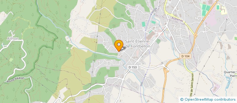 localisation de l'entreprise MADAME EVELYNE RASTEL  SAINT-ETIENNE-DE-FONTBELLON