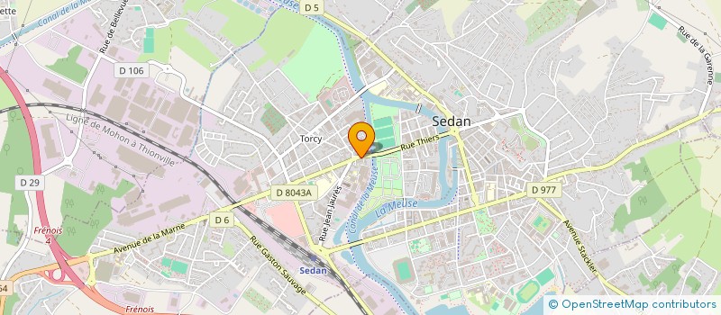 localisation de l'entreprise MADAME EVELYNE RAULIN  SEDAN