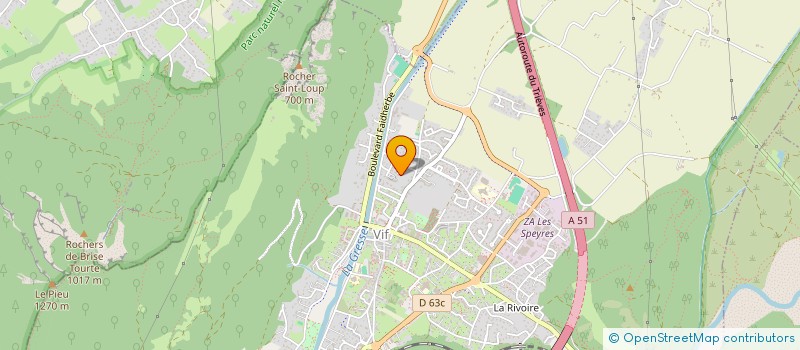 localisation de l'entreprise MADAME EVELYNE RAVE  VIF