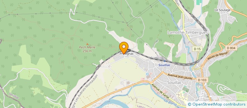 localisation de l'entreprise MADAME EVELYNE RAYJAL  LACHAPELLE-AUZAC