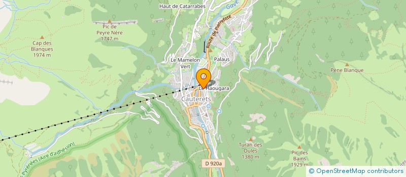 localisation de l'entreprise MADAME EVELYNE REDUREAU  CAUTERETS