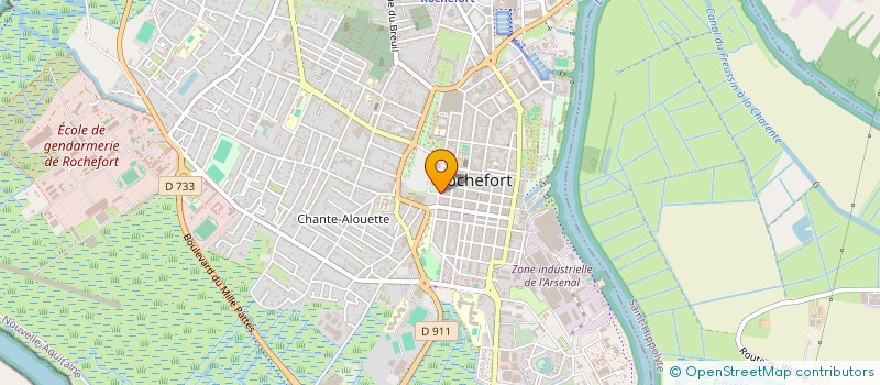 localisation de l'entreprise MADAME EVELYNE ROC  ROCHEFORT