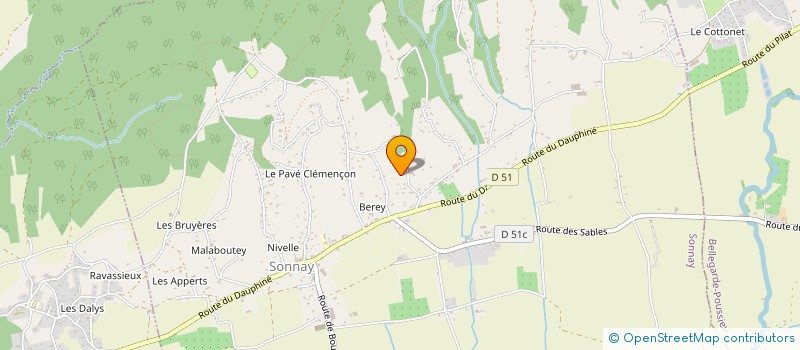 localisation de l'entreprise MADAME EVELYNE ROMATIF  SONNAY