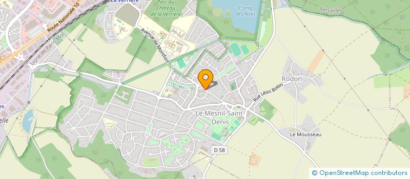 localisation de l'entreprise MADAME EVELYNE ROQUES  LE MESNIL-SAINT-DENIS