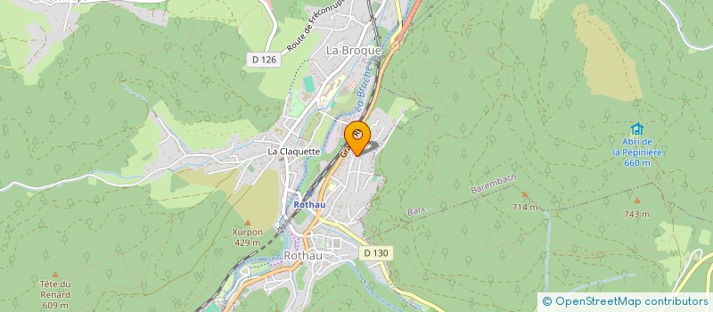 localisation de l'entreprise MADAME EVELYNE ROSE à ROTHAU