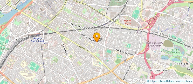 localisation de l'entreprise MADAME EVELYNE ROUSSEAU à ANGERS