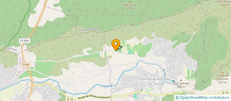 localisation de l'entreprise MADAME EVELYNE ROUZZI  SAINTE-ANASTASIE-SUR-ISSOLE