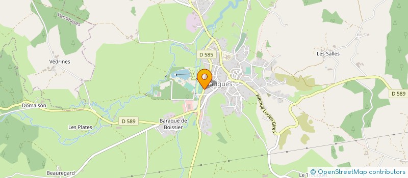 localisation de l'entreprise MADAME EVELYNE ROY  SAUGUES