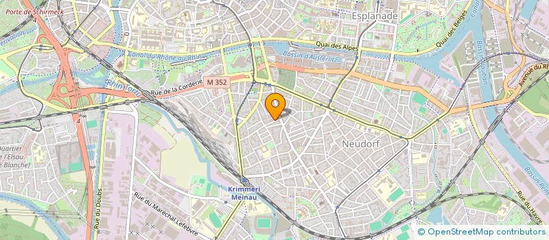 localisation de l'entreprise MADAME EVELYNE RUDELL  STRASBOURG